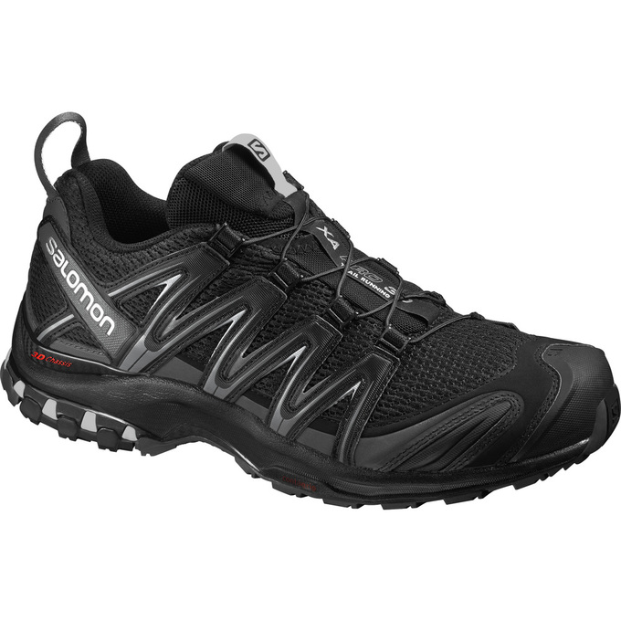 Salomon Israel XA PRO 3D WIDE - Mens Trail Running Shoes - Black (XUHR-79380)